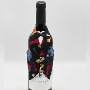 Golf-Themed Wine Bottle Tuxedo Vest